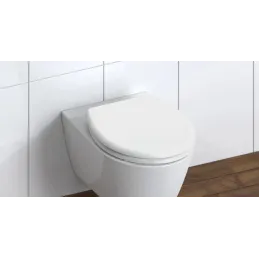 WC-deska z upočasnjenim zapiranjem / Bela
