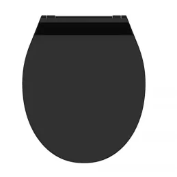 WC-deska z blaženim zapiranjem SLIM / Črna