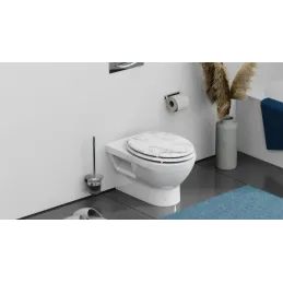 WC-deska z mehanizmom za počasno zapiranje / Marmor