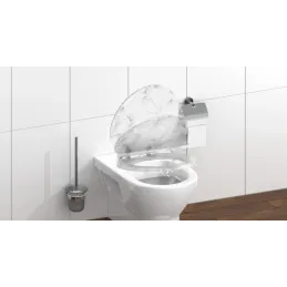 WC-deska z mehanizmom za počasno zapiranje / Marmor