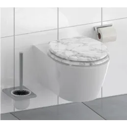 WC-deska z mehanizmom za počasno zapiranje / Marmor