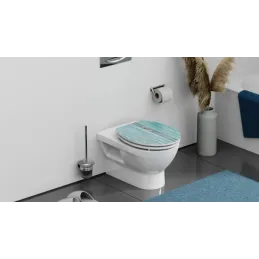 WC-deska z mehanizmom za mehko zapiranje / Blue wood