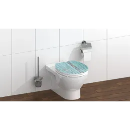 WC-deska z mehanizmom za mehko zapiranje / Blue wood