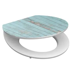 WC-deska z mehanizmom za mehko zapiranje / Blue wood
