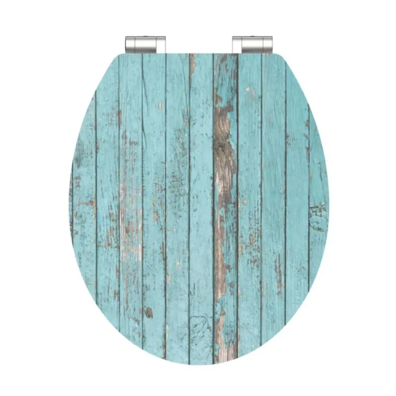 WC-deska z mehanizmom za mehko zapiranje / Blue wood