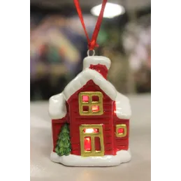 LED viseči okras HOUSE 75 x 55 mm