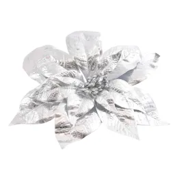 Okrasna roža za jelko ROSE 250 mm / srebrna