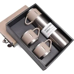 Oblikovalska termovka s 3 skodelicami, 500 ml / Kremna