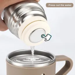 Oblikovalska termovka s 3 skodelicami, 500 ml / Kremna