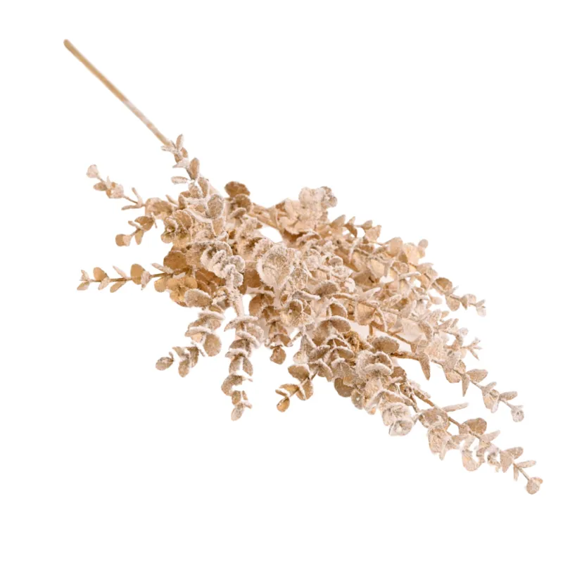 Umetna vejica SNOW EUKALYPTUS 580 mm / zlata