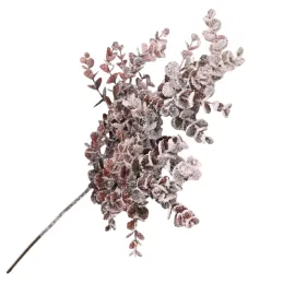 Umetna vejica SNOW EUKALYPTUS 570 mm / Bordojska rdeča