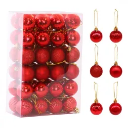 SET 48 kosov božičnih okraskov GRUM / Rdeča