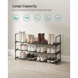 Stojalo za čevlje EKKO LINE LONG / Mat črna