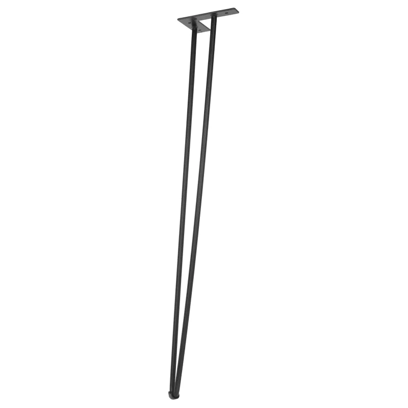 Namizna noga HAIRPIN EKO / črna