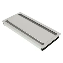 Dvostranski kabelski prehod ASA DUAL 314 × 148 mm / mat bela