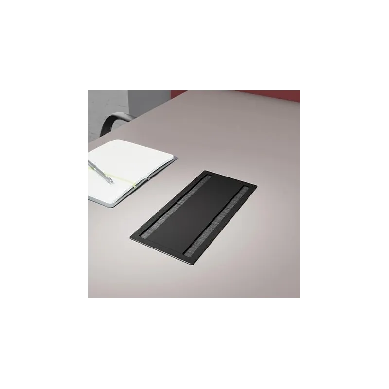 Dvostranski kabelski uvodnik ASA DUAL 314 x 148 mm / Mat črna