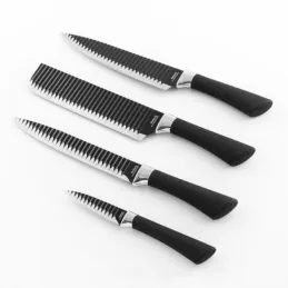 Set 4 kuhinjskih nožev NAMIUTSU / Črna