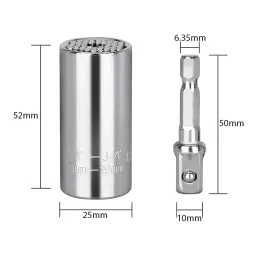 Univerzalni nasadni ključ 7–19 mm / Nikelj