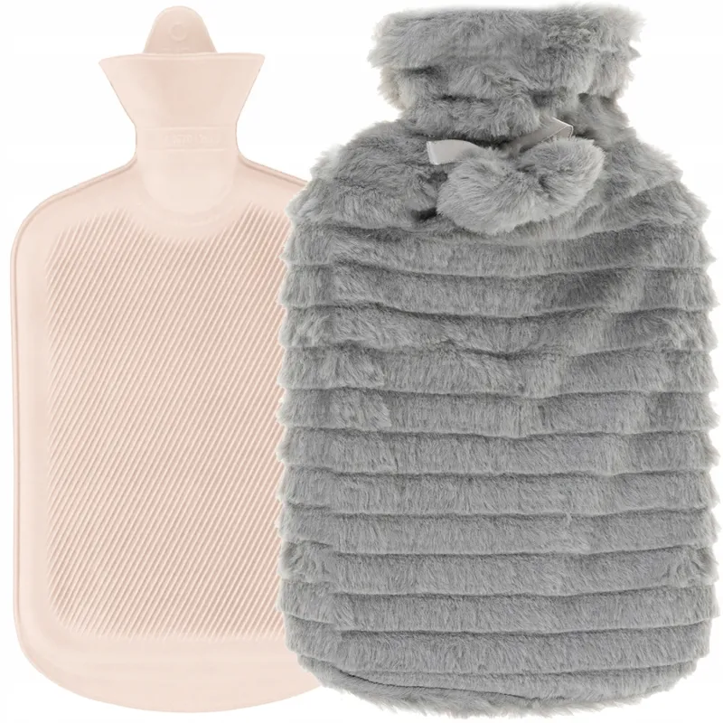 Plišasti grelnik – termofor 2 l / Siva
