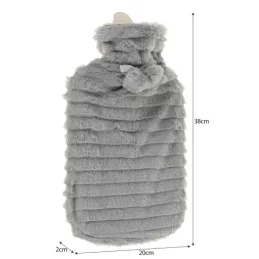 Plišasti grelnik – termofor 2 l / Siva