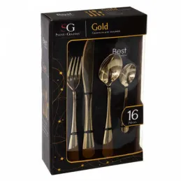 16-delni komplet jedilnega pribora GOURMET LUX / Zlata