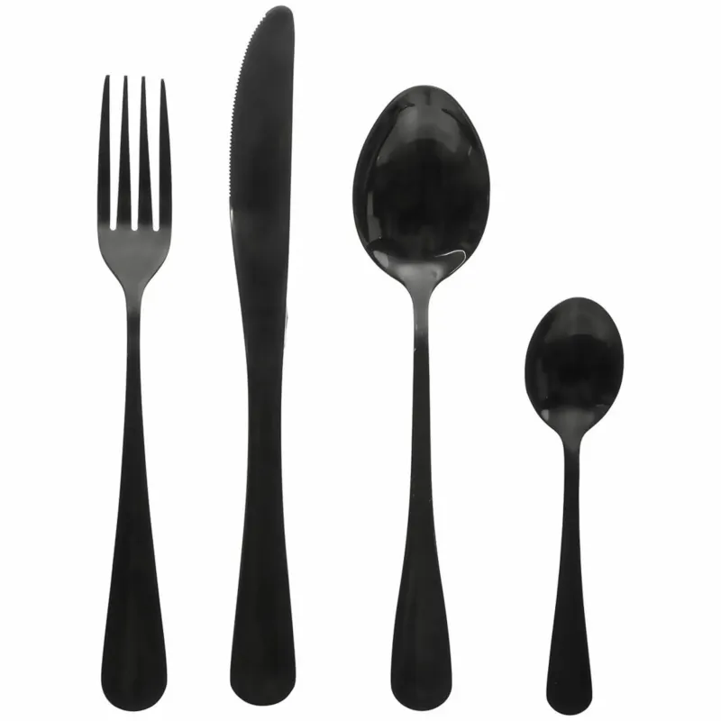 16-delni komplet jedilnega pribora GOURMET LUX / Črna