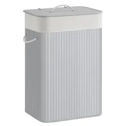 Košara za perilo GLAMUR 72 L / Siva