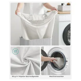 Košara za perilo GLAMUR 72 L / Siva