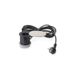 Električna vtičnica VERTIKAL FAT 1x230V + 2xUSB A+C SCHUKO / nerjavno jeklo