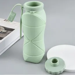 Silikonska steklenica za vodo FLEX 600 ml / Siva