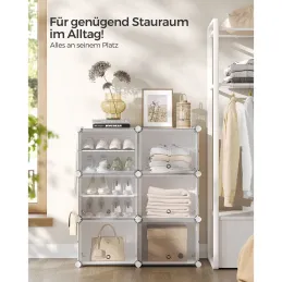 6-delni organizator za čevlje MODULAR FASHION / Bela