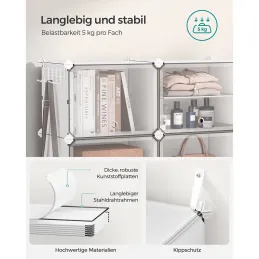 6-delni organizator za čevlje MODULAR FASHION / Bela