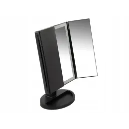 Kozmetično ogledalo z LED-osvetlitvijo ABSOLUNO / Mat črna