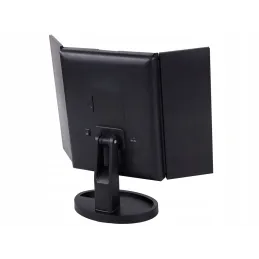 Kozmetično ogledalo z LED-osvetlitvijo ABSOLUNO / Mat črna