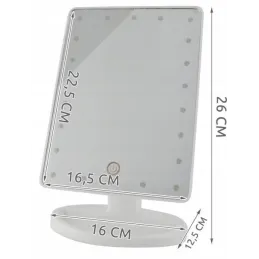 Kozmetično ogledalo z LED-osvetlitvijo MIRAGE / Bela