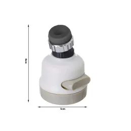 Perlator za pipo na baterije s funkcijo prhe / Bela