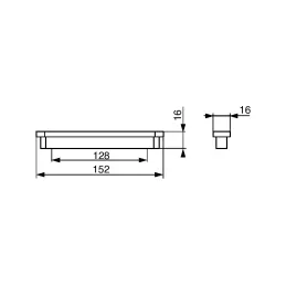 Ročaj ESSEN / Mat črna