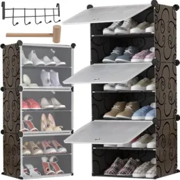 3-delni shranjevalni zaboj za čevlje MODULAR FASHION / Črna