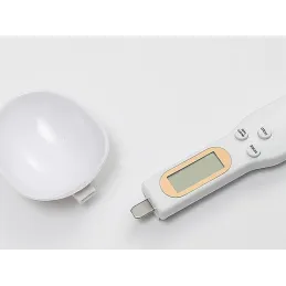 Kuhinjska zajemalka z LCD-zaslonom in tehtnico ELECTRA / bela