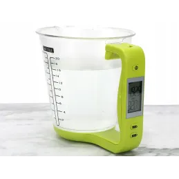 Kuhinjska posoda s prostornino 600 ml in digitalno tehtnico LCD