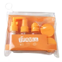 Potovalni komplet posodic in stekleničk za kozmetiko HOLIDAY / Oranžna
