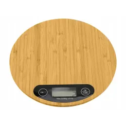 Kuhinjska tehtnica z LCD-zaslonom 5 kg OVAL / Bambusov les
