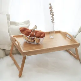 Servirni voziček za hrano REST / Naravni les
