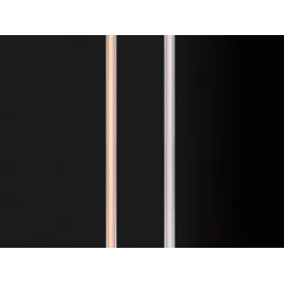 Vgradni aluminijasti profil z LED-trakom in pokrovčkom PYXIS / Mat črna