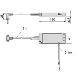 LED transformator SMART MINILED 24 V / bela
