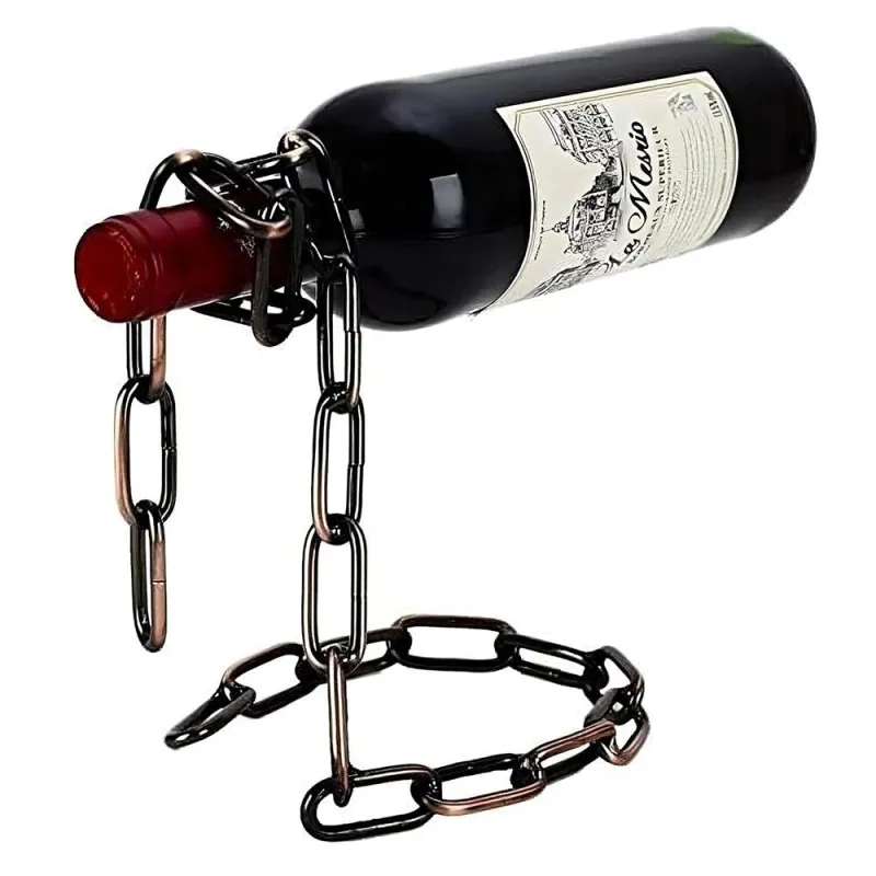 Stojalo za vino CHAIN / Starinska medenina
