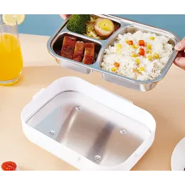Električna posoda za kosilo z ogrevanjem LUNCHBOX / črna – rumena