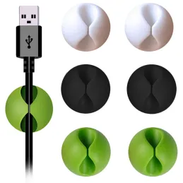Komplet 6 samolepilnih držal za kable / mešanica barv