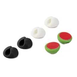 Komplet 6 samolepilnih držal za kable / mešanica barv