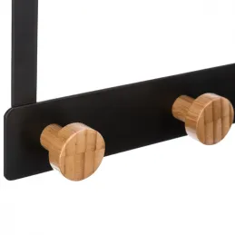 Oblikovano obešalo za vrata ANGELO XL / Mat črna